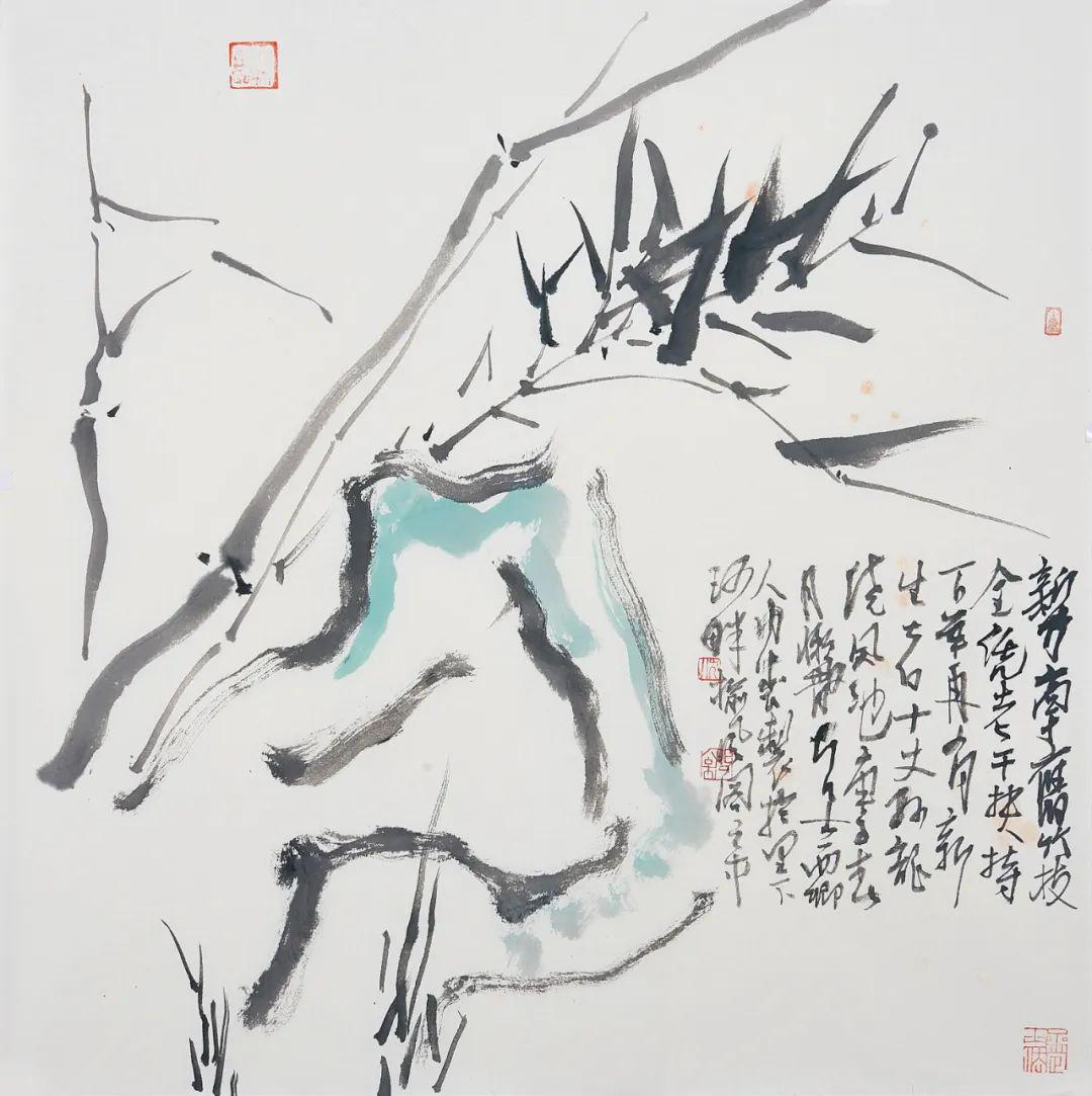 夏一栋 诸事大吉夏一栋 诸事顺遂范广仁 松石图高正 竹趣顾高俊 榴开