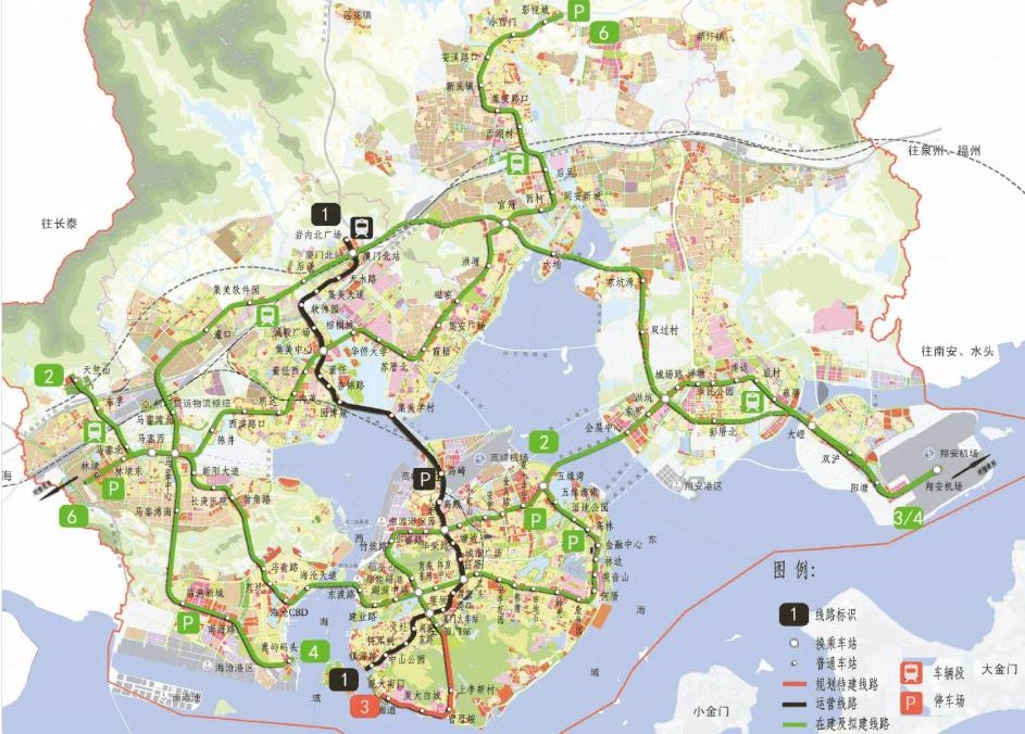 厦门地铁10号线规划图图片