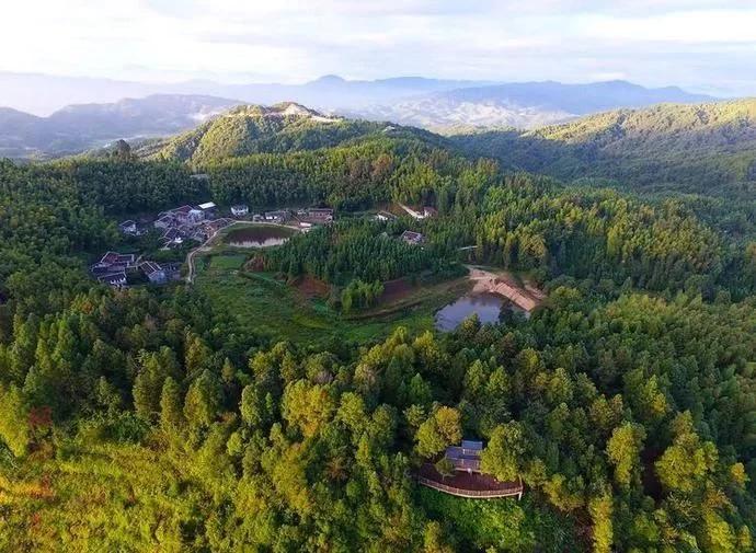 一个建在火山口的古村落三明明溪翠竹洋