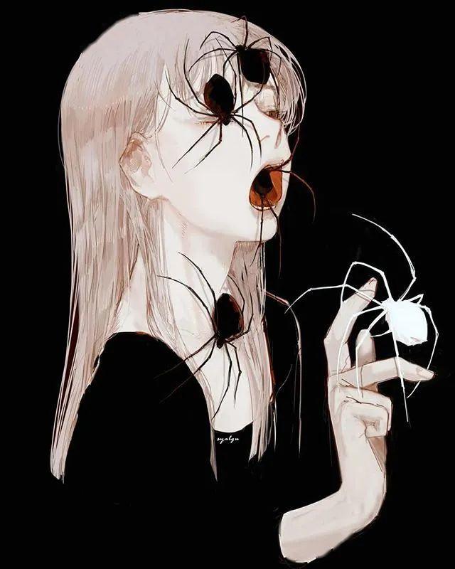 邪魅忧伤温柔的插画,大概说的就是这吧_seonju