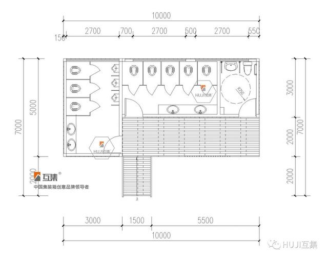 集装箱房带厕所设计图图片