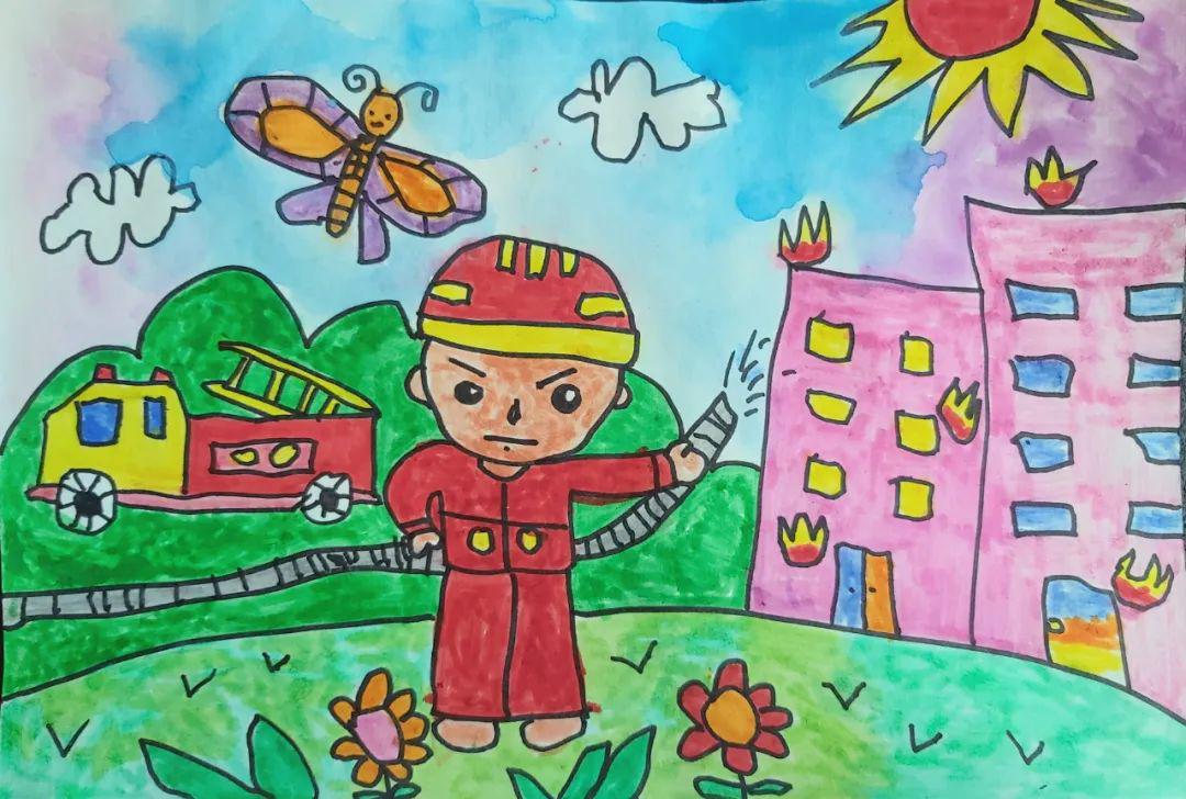 潍坊市举办第五届少年儿童消防绘画作文大赛评选活动