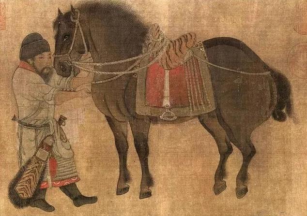 战后李世民表彰丘行恭冒死救驾之功,将其拔箭的情景刻在画像砖上.