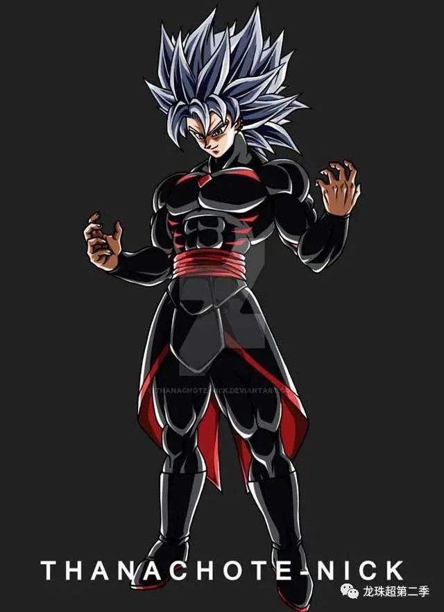 里克坚定表情变身为超绿赛亚人,再次变为红发超赛,全身散发着绿色的