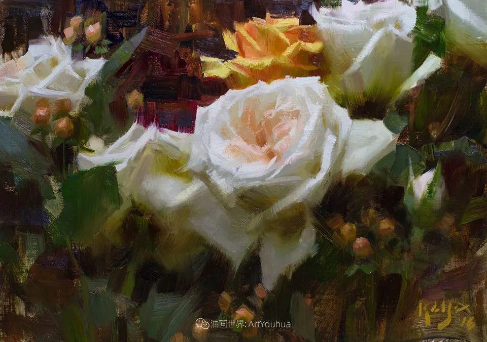 美国画家丹尼尔基斯花卉油画作品欣赏