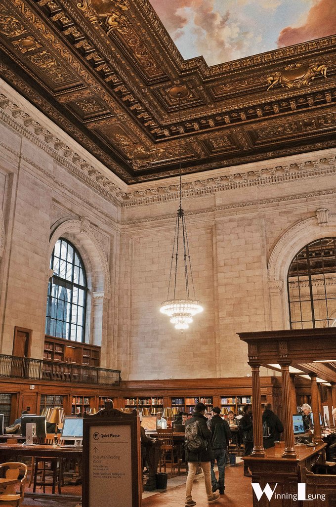 原创世界五大著名图书馆之一纽约公共图书馆