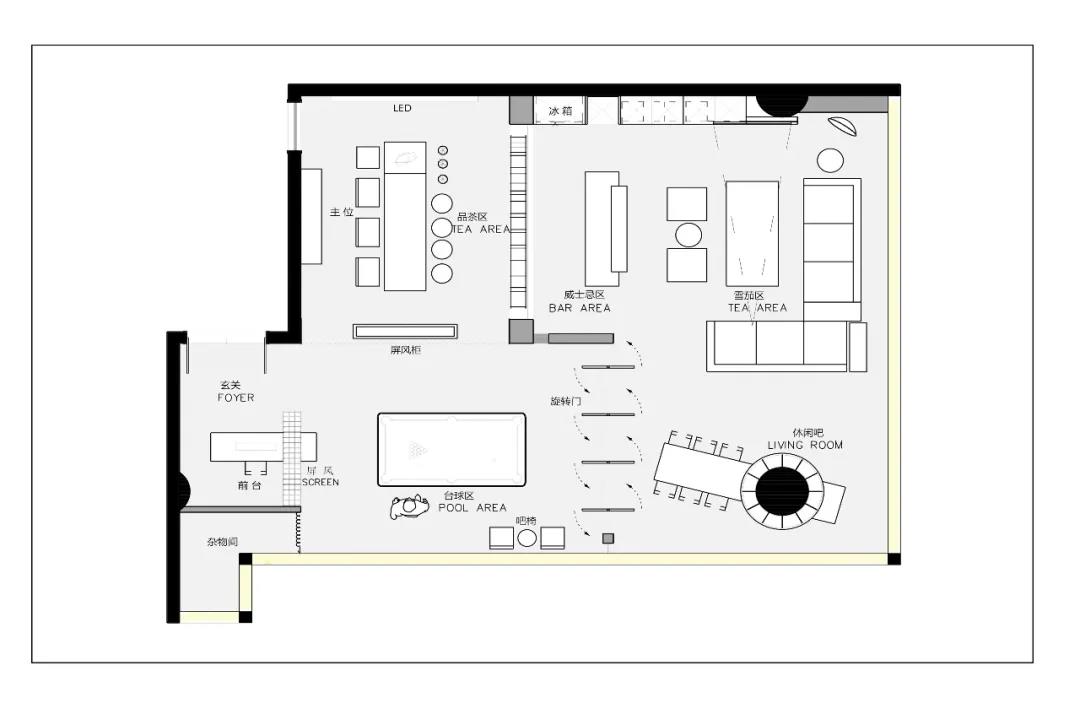 广州135㎡私人会所黑色系金属质感太喜欢