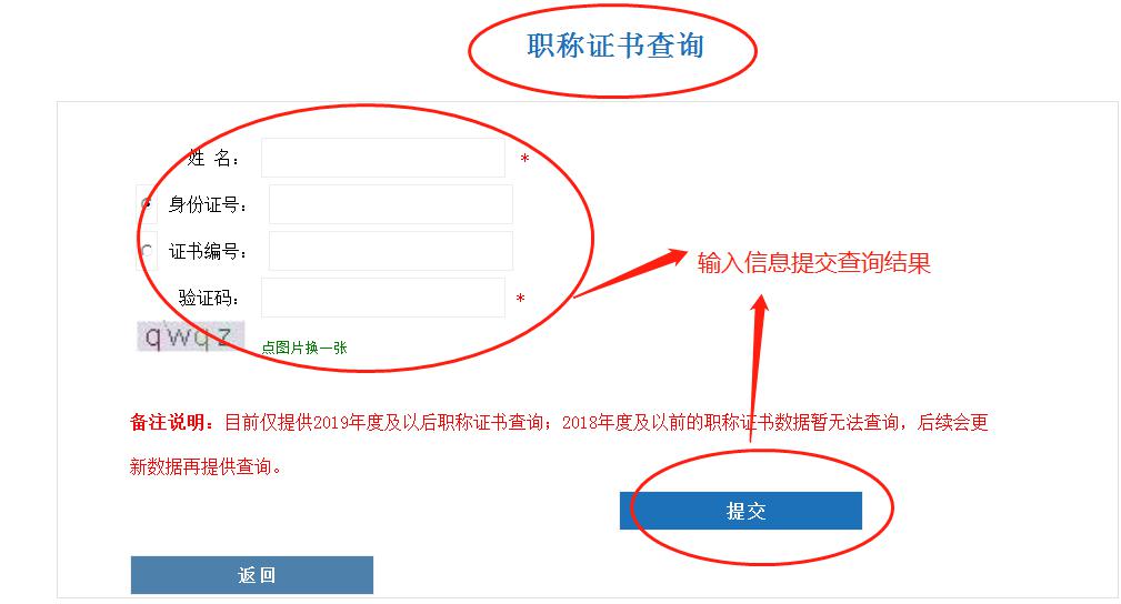 cn/)首頁→快捷通道→職稱評審→河南職稱→職稱證書查詢→輸入信息