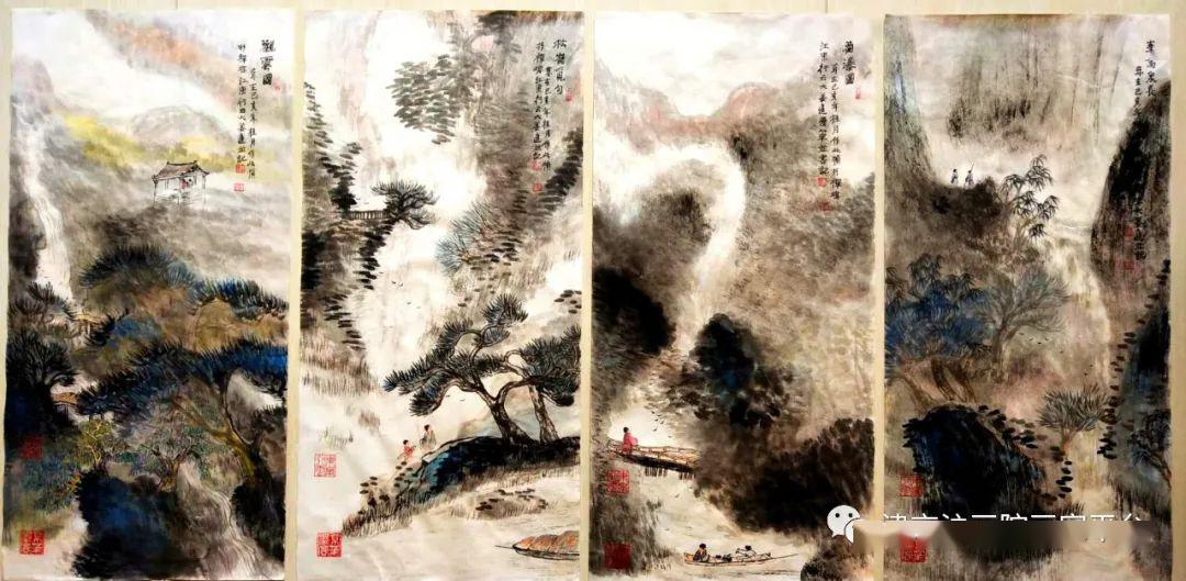 津京沪画院闲61禅著名画家姜进水墨画