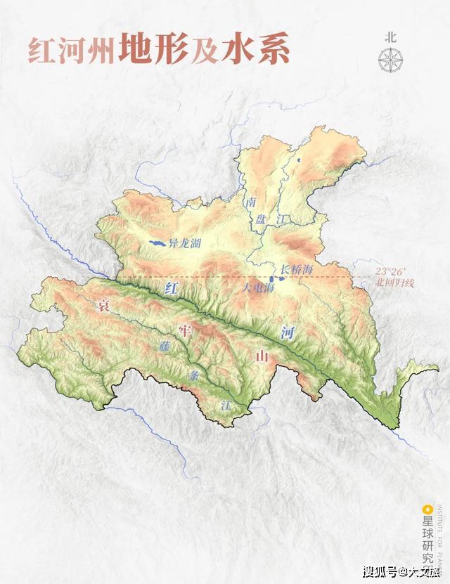 元江红河地理位置图片