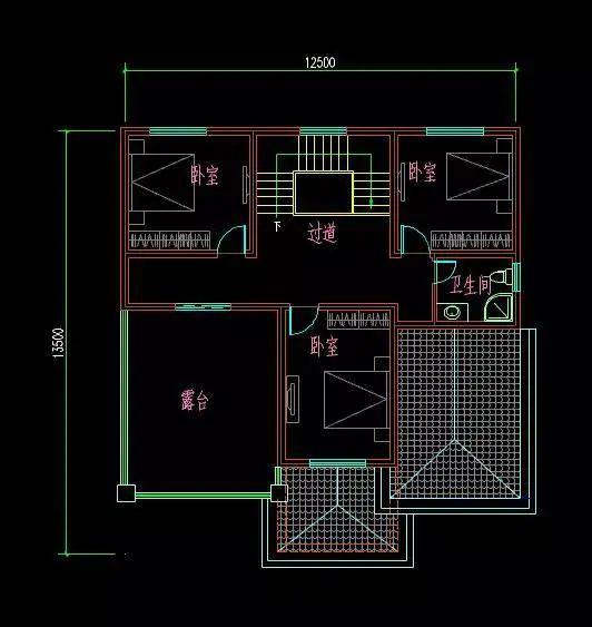 低调又奢华12x13米欧式三层农村自建别墅