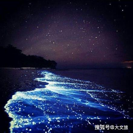 馬爾代夫vaadhoo島的藍色沙灘如星辰大海般夢幻