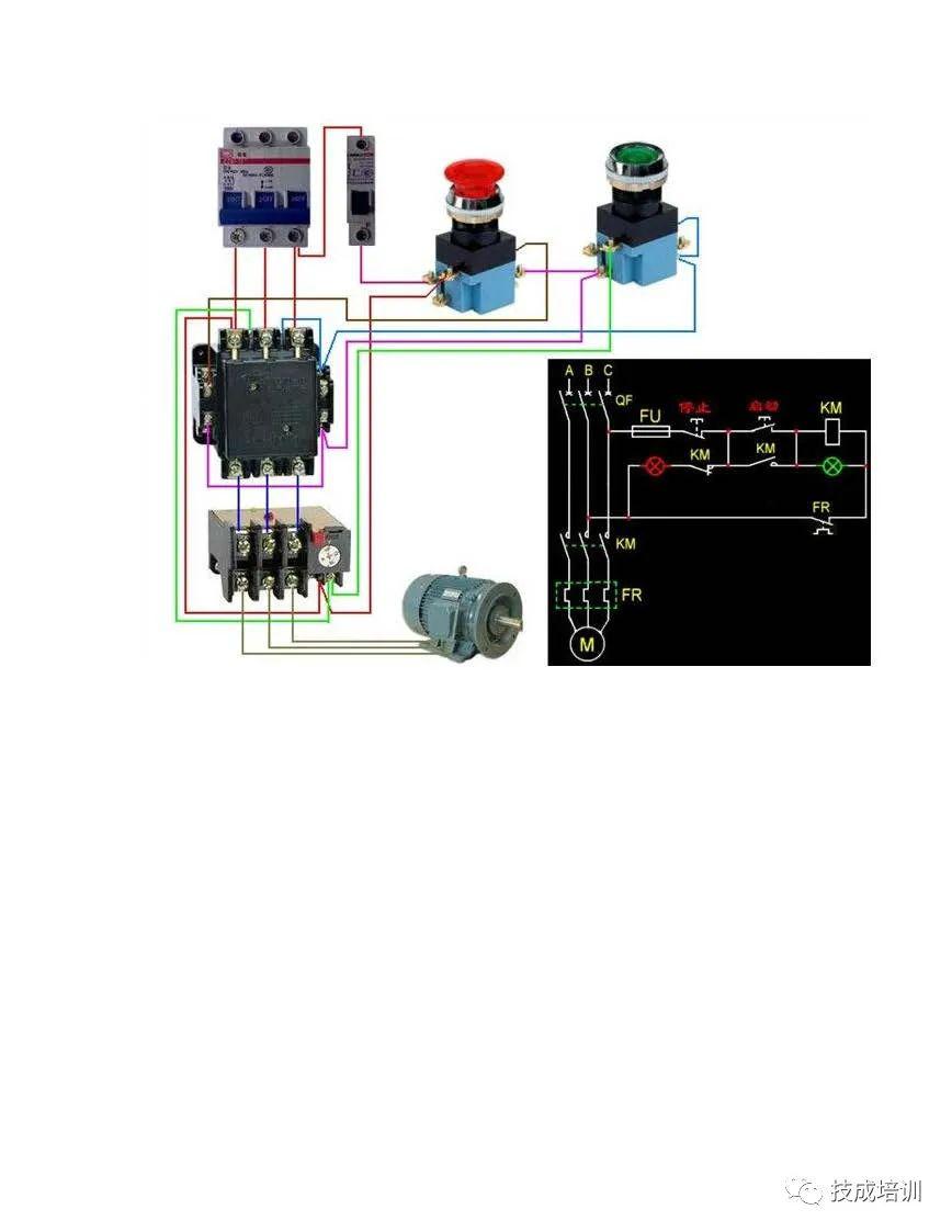 史上最全电工实物接线图含日光灯类断路器控制回路电动机热电偶电能表