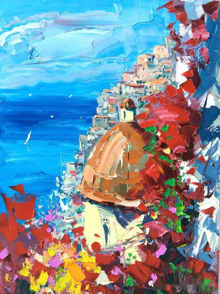 大众艺术网源于色彩光影和对比的笔触力量意大利现代激情主义画家