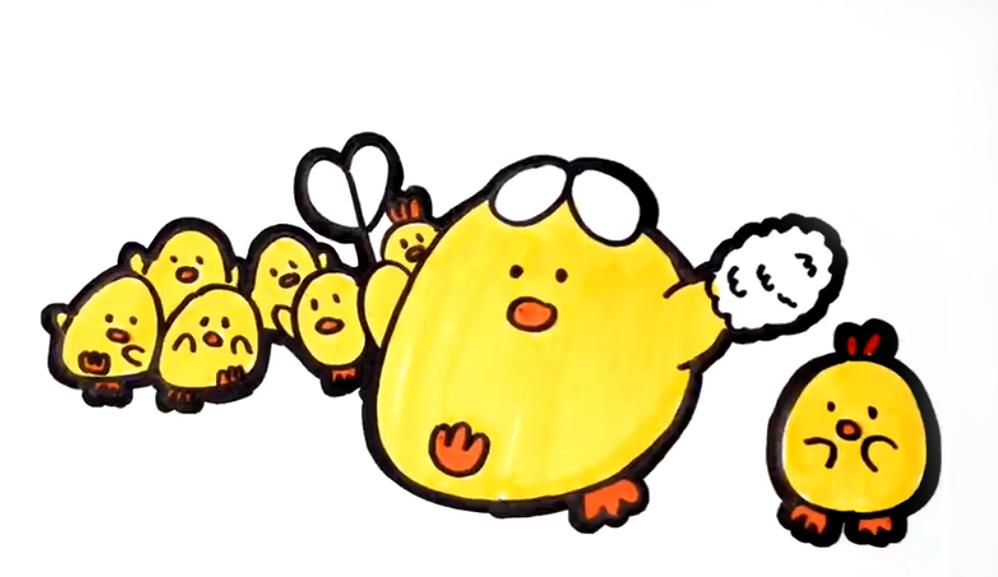 画个画吧~和鸡妈妈去春游吧