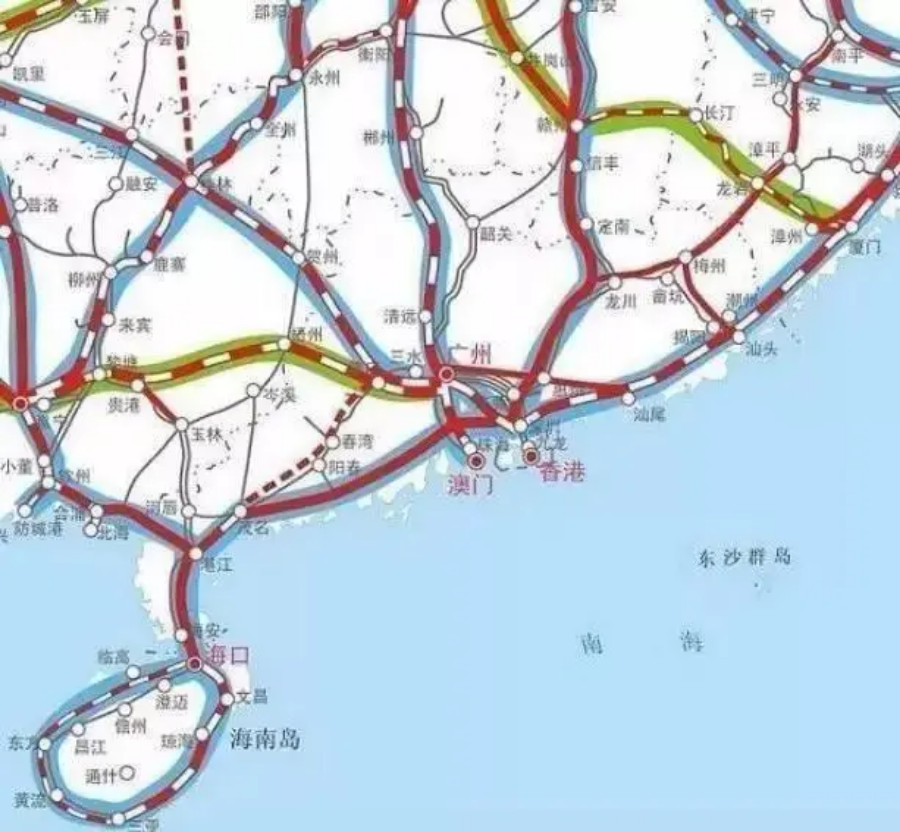 高铁规划线路图2030图片