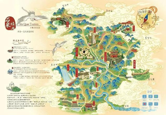 石泉县旅游地图图片