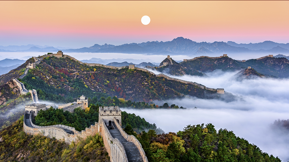 万里长城金山独秀