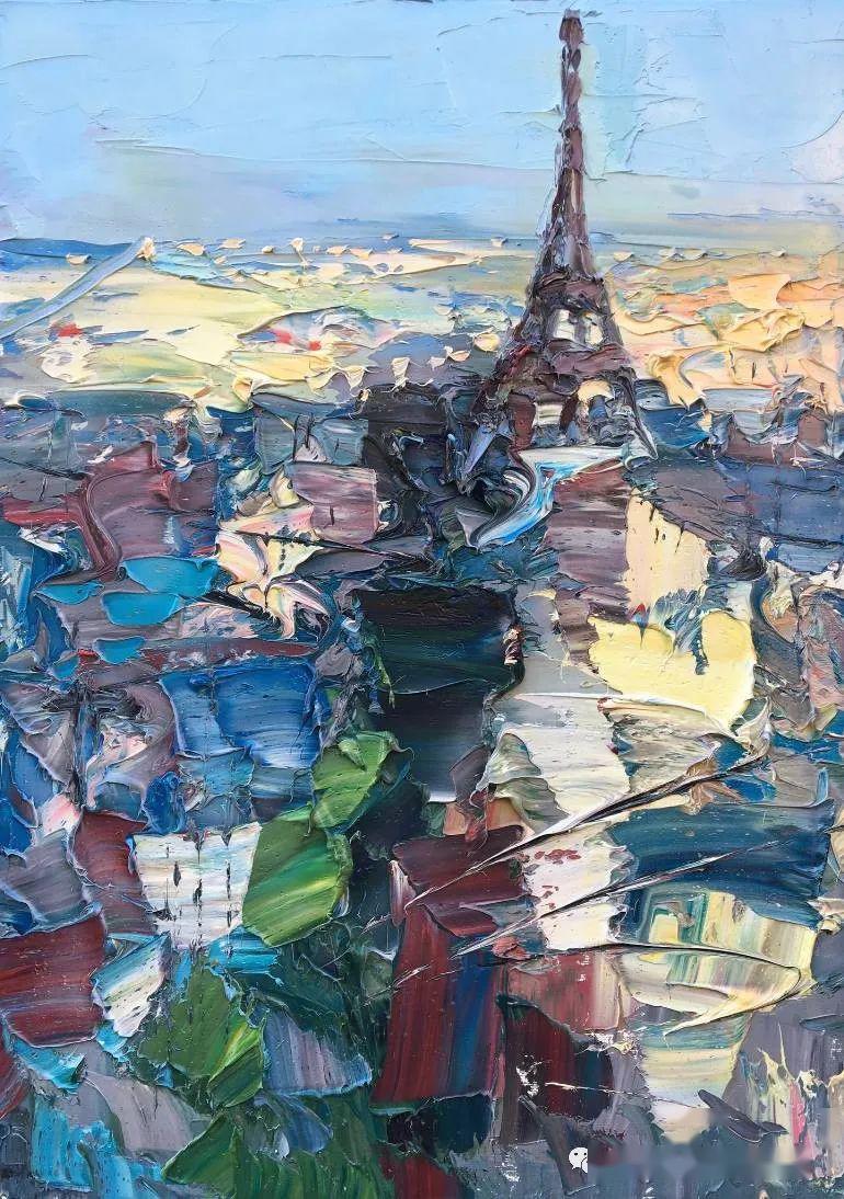 大众艺术网源于色彩光影和对比的笔触力量意大利现代激情主义画家