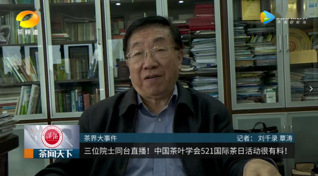 三位院士同台直播中国茶叶学会521国际茶日活动很有料