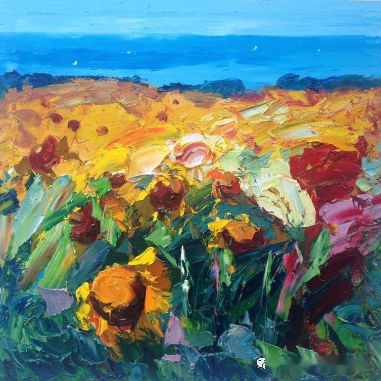 大众艺术网源于色彩光影和对比的笔触力量意大利现代激情主义画家