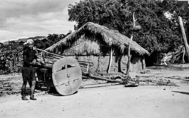 1931年海南岛老照片黎族部落原生态生活影像及人物风貌