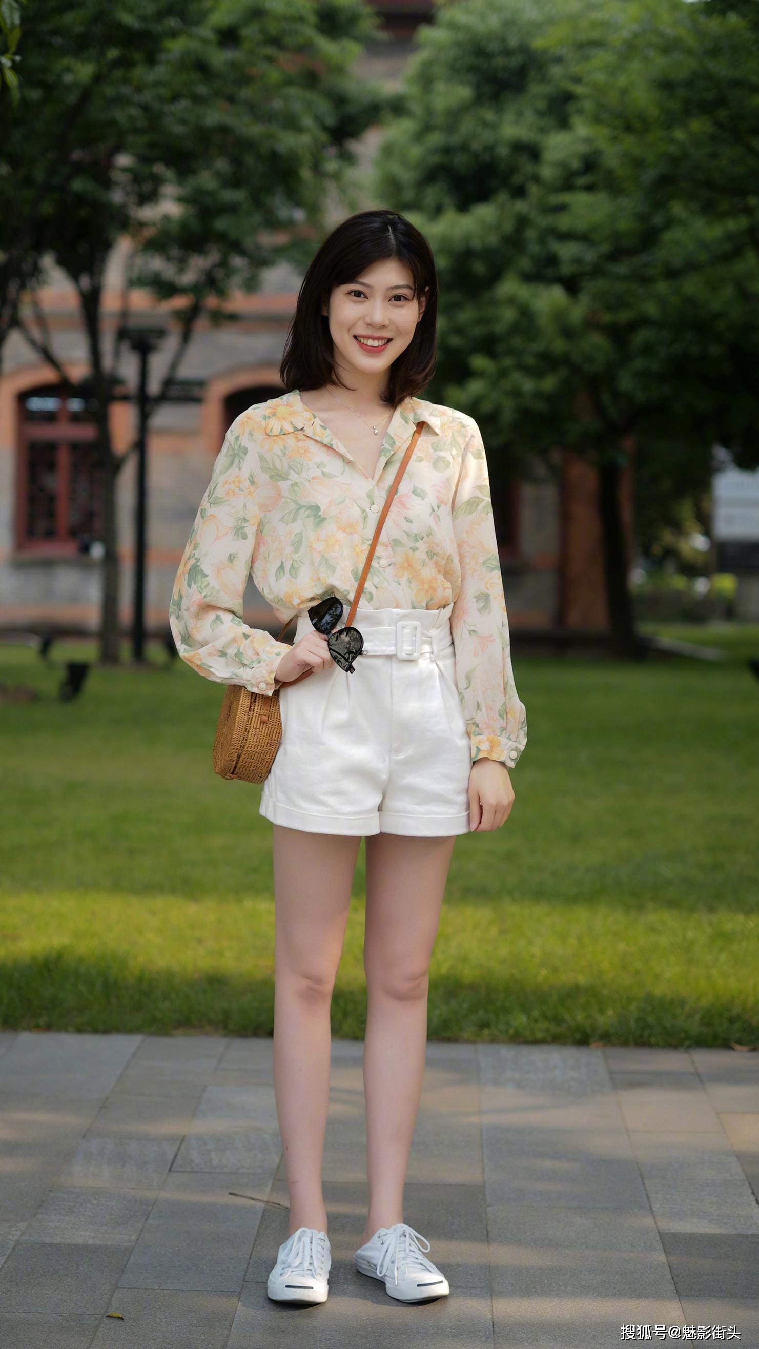 原创炎炎夏日美女用衬衫来搭配夏装时髦前卫还有清凉感