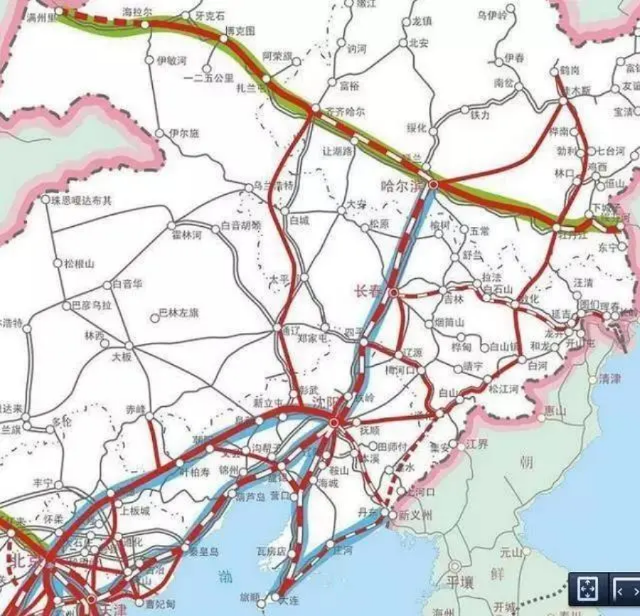 高铁规划线路图2030图片