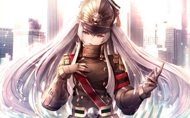 帅气的军服盘点那些穿着军服的动漫美少女