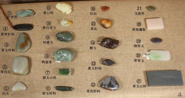 一张图看懂和田玉的所有颜色种类