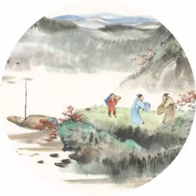 古代送别图片,古人送别图,古风长亭送别图片_大山谷图库
