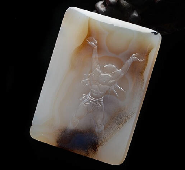 玉雕大师陈义作品:开天辟地男儿志