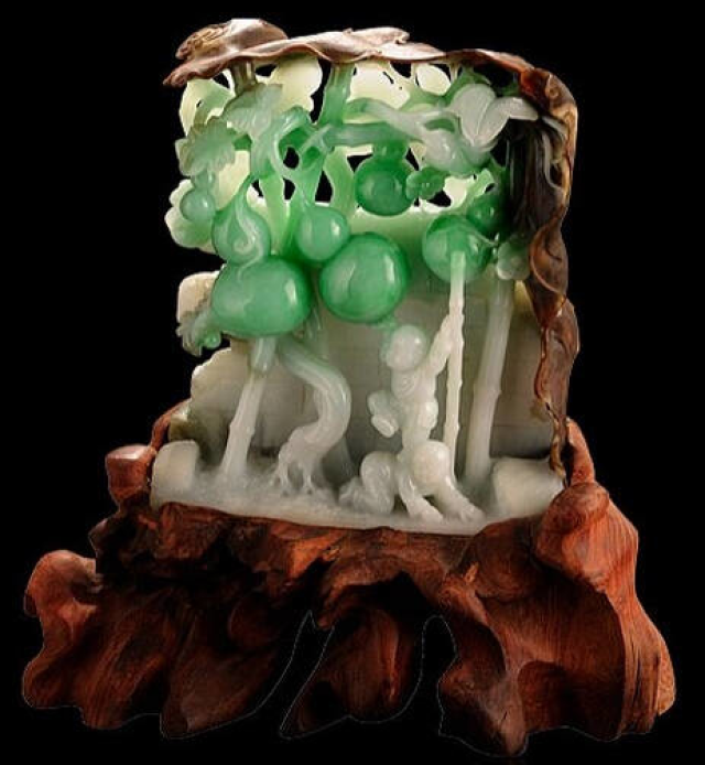 玉雕大师陈义作品:开天辟地男儿志