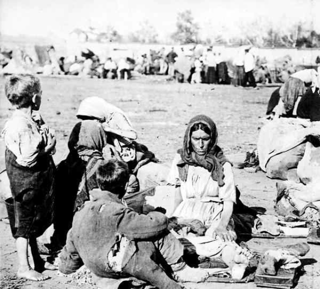 20年代苏俄饥荒照片 200万人逃亡成为难民