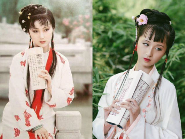 四通说大学女生神还原林黛玉致敬87版红楼梦