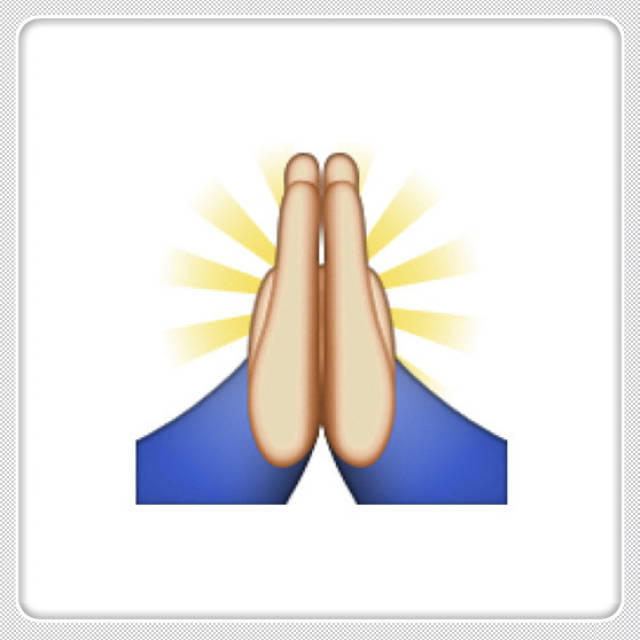 双手合十的emoji图片