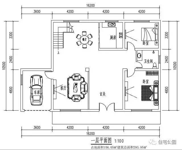 农村16米x7米平面图图片