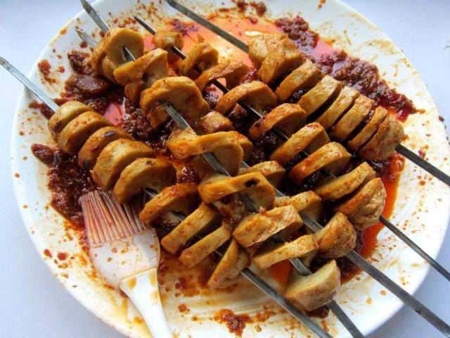 香辣烤面筋你有吃过吗?味道堪比烤牛肉