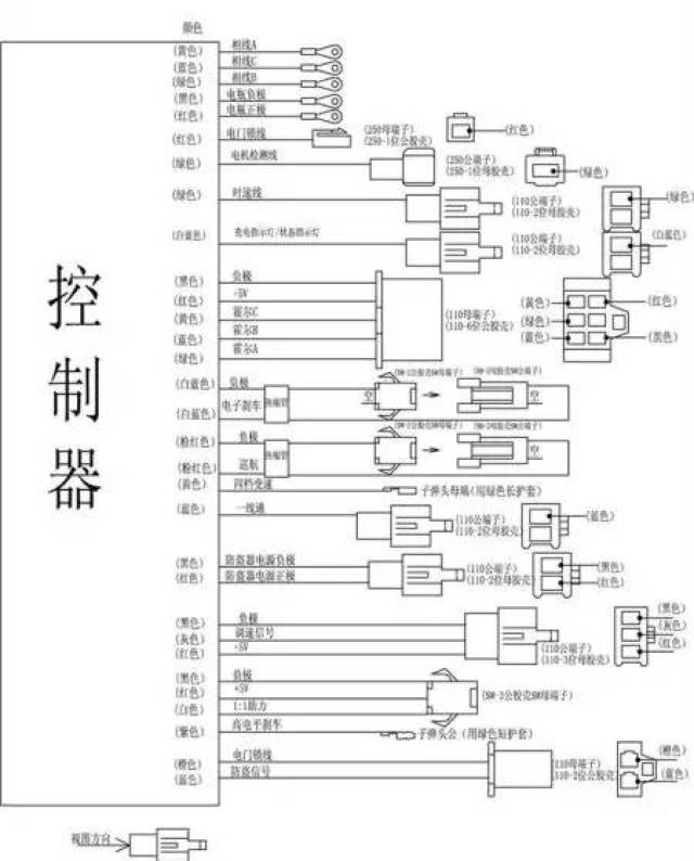 喷雾器线路接线图图片