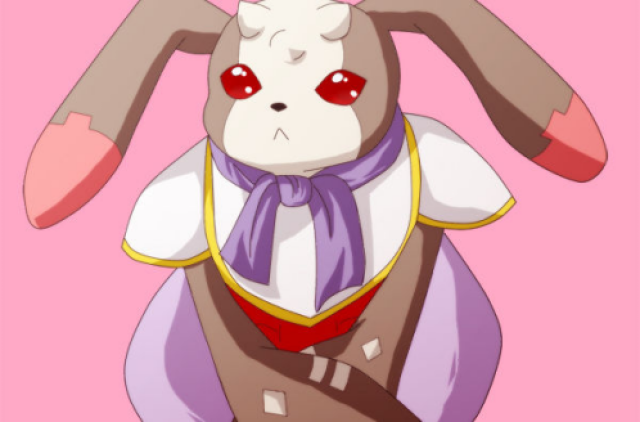 除了大熊与萝莉的组合之外,兔子与萝莉也是很常见的搭配.