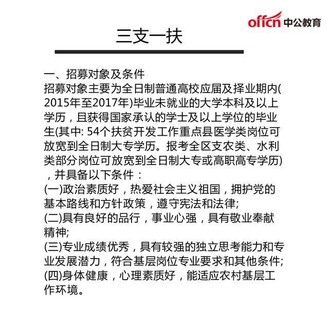 什么是"三支一扶?如何报名?待遇如何?