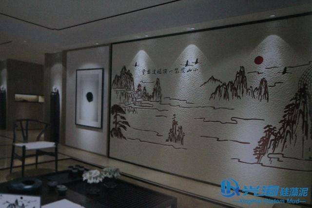 墙面风景,硅藻泥打造无限旖旎风光