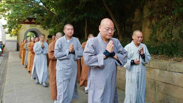 延续佛门传统 朝觐菩萨道场 灵隐寺方丈光泉大和尚领众朝山 2017年7月