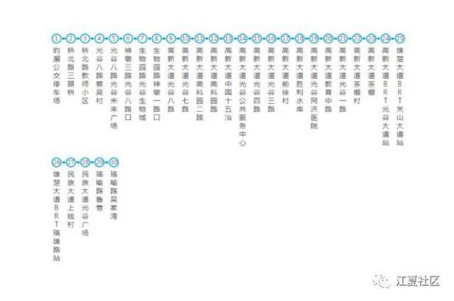 江夏2路车公交路线图图片