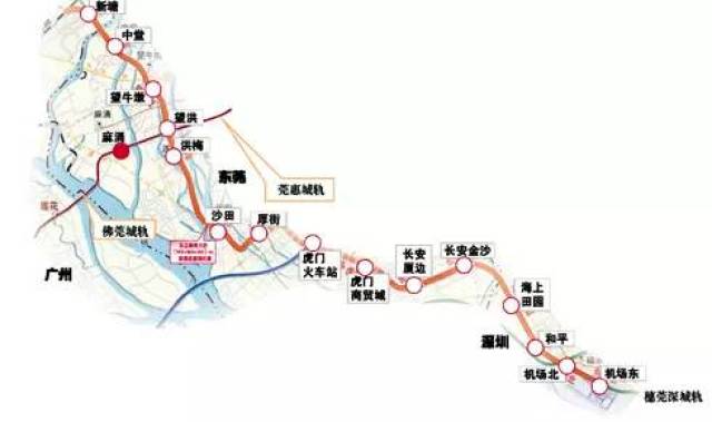 未来铁路将通机场 穗莞深城际轨道交通深圳段(海上田园站,和平站