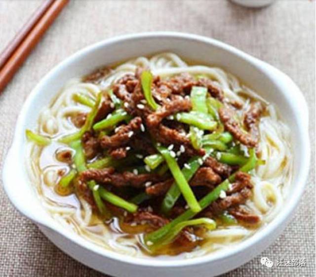 乔根美|青椒肉丝面