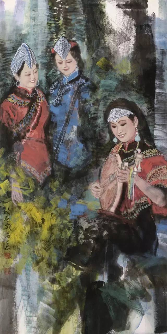 《哈尼族》138x69cm