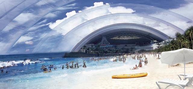 室内阳光沙滩水乐园(效果图)