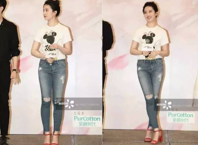 刘亦菲被喷腿粗胖10斤?可人家素颜还是甩你十条街!