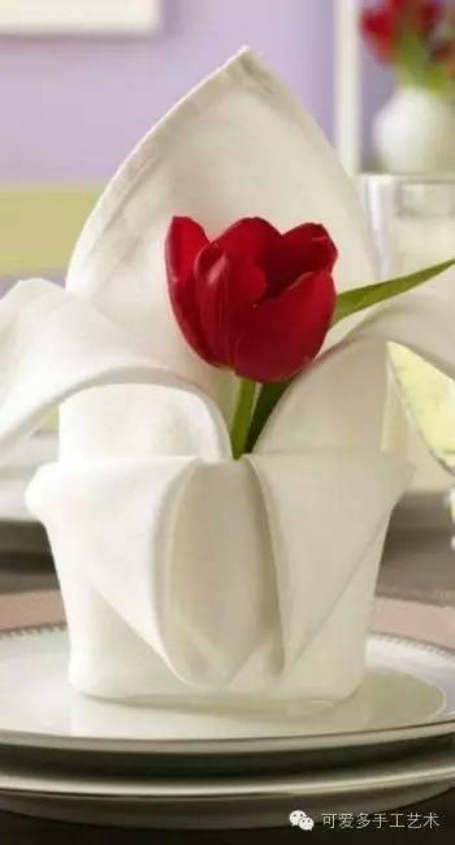 餐桌上美开了花,餐巾优雅别致的折叠法,学会了惊艳众人!(附20种教程)